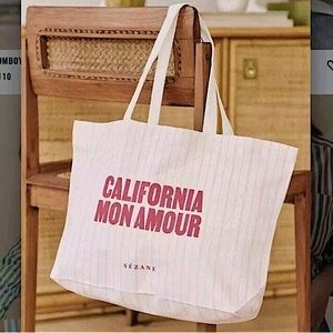 NEW Sezane Canvas Tote Bag